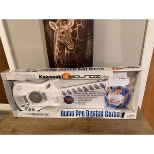 Kawasaki iSoundz Music Audio Pro Digital Guitar White Electronic Toy No. 77202